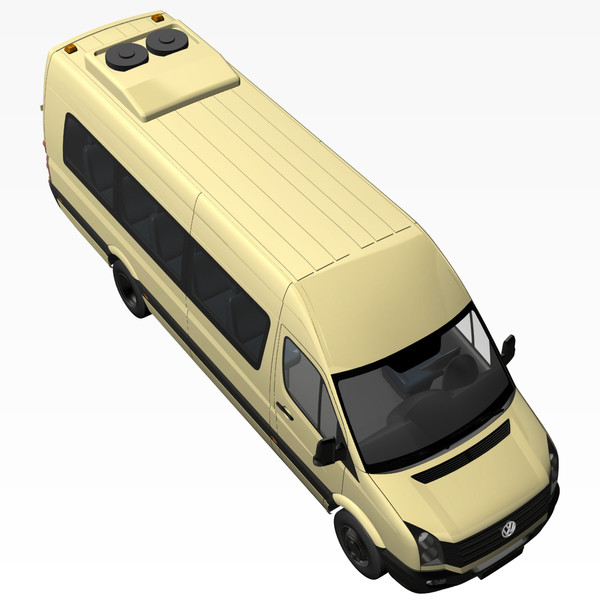 crafter bus 2011 3d lwo - VW Crafter Bus 2011 by DreiDe